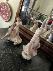 figura  de porcelana Pareja de bailarinas