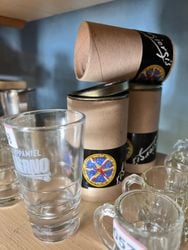 VASOS DE GRAPPA MIEL SALERNO