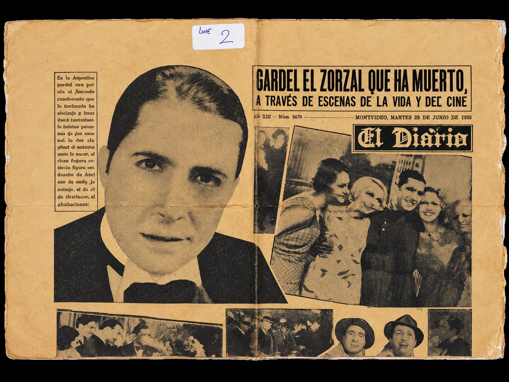 Diario El Diario - Martes 25 de Junio de 1935 - Día Siguiente a la Muerte de Gardel