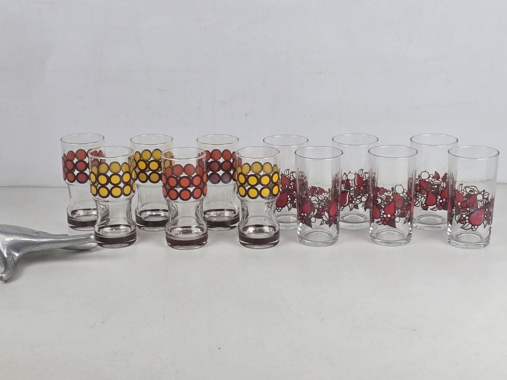12 vasos vintage