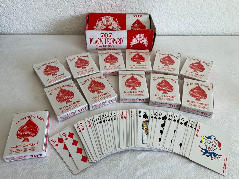 Mazos de Cartas de Póker Black Leopard 707 Plastic Coated