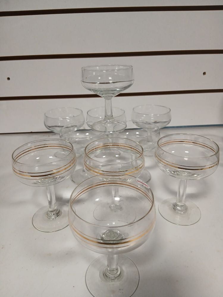 Lote de 19 Copas de Cristal Variadas