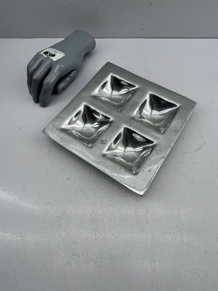 Bandeja para Copetín de Aluminio con 4 Compartimentos