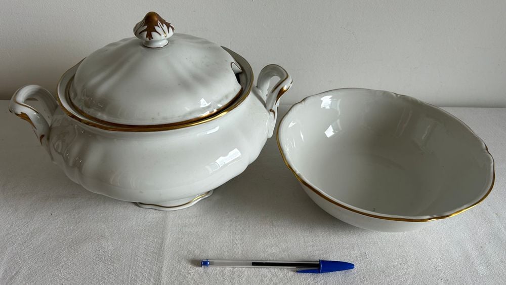 Sopera y Ensaladera de Porcelana Alemana Bavaria Hutschenreuther