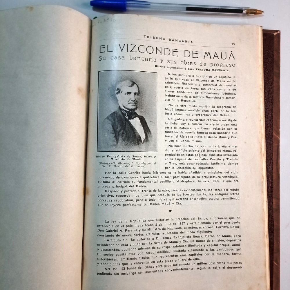 Libro "El Vizconde de Mauá. Su Casa Bancaria y Sus Obras de Progreso"
