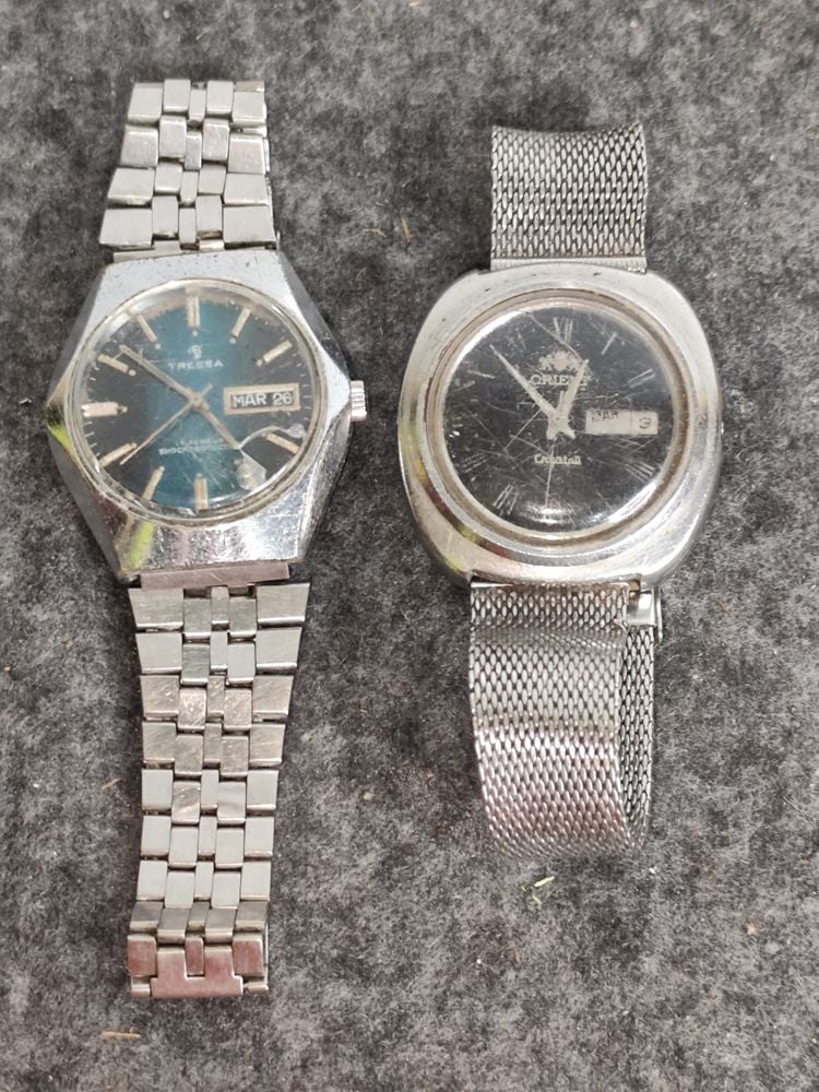Dos Relojes Antiguos Tressa y Orient - Funcionando