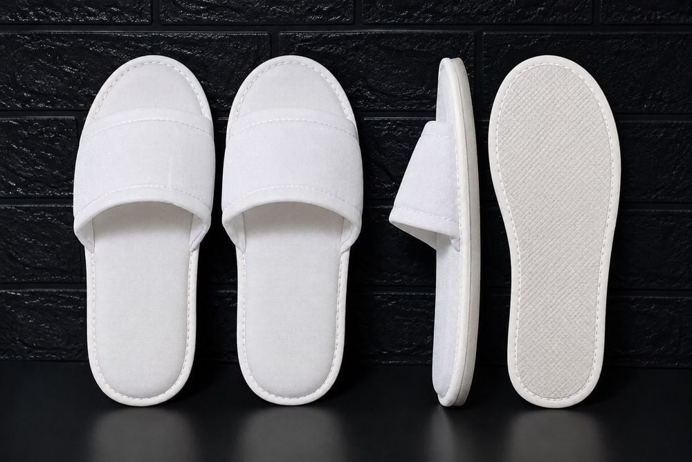 Pack de 40 Pares de Pantuflas Blancas Surtidas en Talles