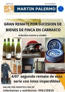 Primer lote del remate de Martin Palermo