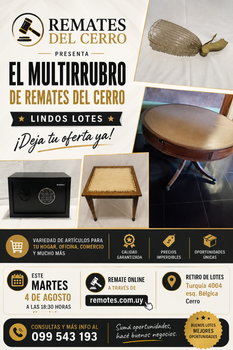 Primer lote del remate de Remates del Cerro