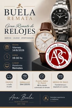 Primer lote del remate de Ana Paula Buela Salato