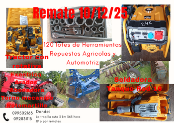 Primer lote del remate de Vicente R. Muela