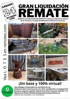 Primer lote del remate de Agustin Villamil